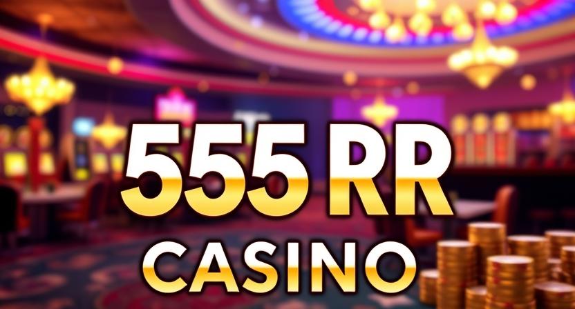 Immersive lounge-style interface of 555RR casino